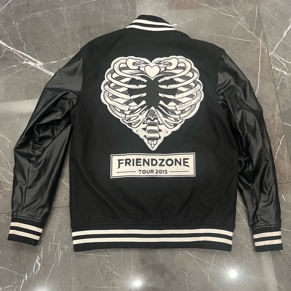 Chainsmokers 2015 Friend Zone Tour Limited Edition Letterman's Jacket Large RARE - Picture 6 of 11